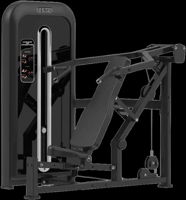 Seated Chest / Shoulder Press — Pin Loaded commercial gym machine by New Era Fitness