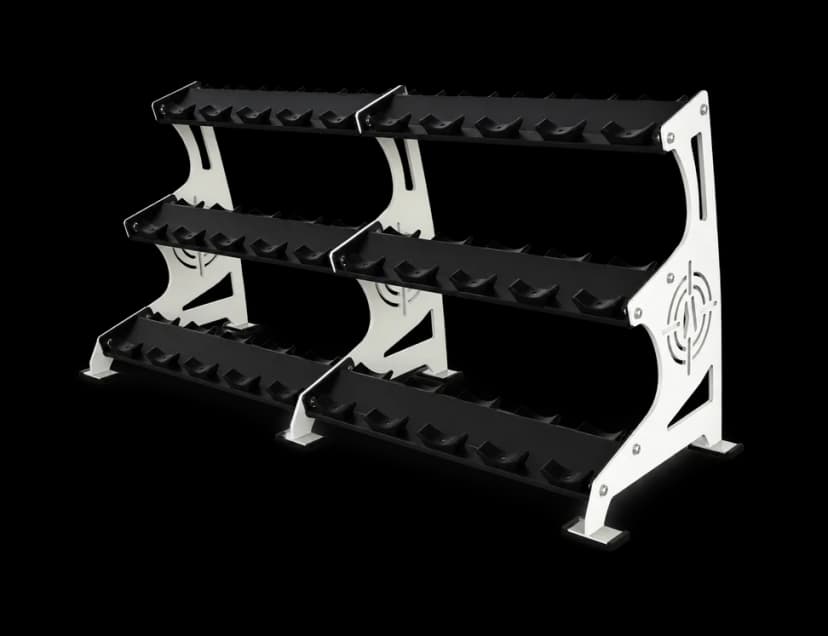 Arsenal Alpha 3 Tier Pro Dumbbell Rack — Racks & Benches commercial gym equipment by Arsenal Strength